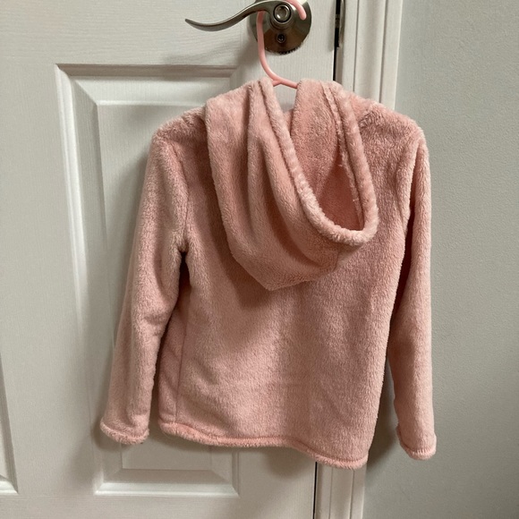 Carter’s 5T pink pullover hoodie with hand warmer. - Picture 2 of 4